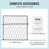 VEVOR 4 Pack Plant Protector from Animals, 13.4'' x 13.4'' Chicken Wire Plant Protector, Plant Cages for Outdoor Plants, Flowers & Vegetables, Keeps Bunny Chicken Squirrels Out, 16pcs Metal Mesh