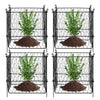 VEVOR 4 Pack Plant Protector from Animals, 13.4'' x 13.4'' Chicken Wire Plant Protector, Plant Cages for Outdoor Plants, Flowers & Vegetables, Keeps Bunny Chicken Squirrels Out, 16pcs Metal Mesh