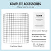 VEVOR 6 Pack Plant Protector from Animals, 12.6'' Dia. x 14'' H Chicken Wire Plant Protector, Plant Cages for Outdoor Plants, Flowers & Vegetables, Keeps Bunny Chicken Squirrels Out, 18pcs Metal Mesh