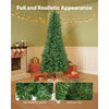 VEVOR Christmas Tree, 6ft Prelit Artificial Xmas Tree, Full Holiday Decor Trees with 240 Colorful LED Lights, 11 Lighting Modes, 635 Branch Tips & Sturdy Metal Base for Home Party Office Decoration