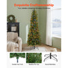 VEVOR Christmas Tree, 6ft Prelit Artificial Xmas Tree, Full Holiday Decor Trees with 240 Colorful LED Lights, 11 Lighting Modes, 635 Branch Tips & Sturdy Metal Base for Home Party Office Decoration