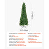 VEVOR Christmas Tree, 6ft Prelit Artificial Xmas Tree, Full Holiday Decor Trees with 240 Colorful LED Lights, 11 Lighting Modes, 635 Branch Tips & Sturdy Metal Base for Home Party Office Decoration