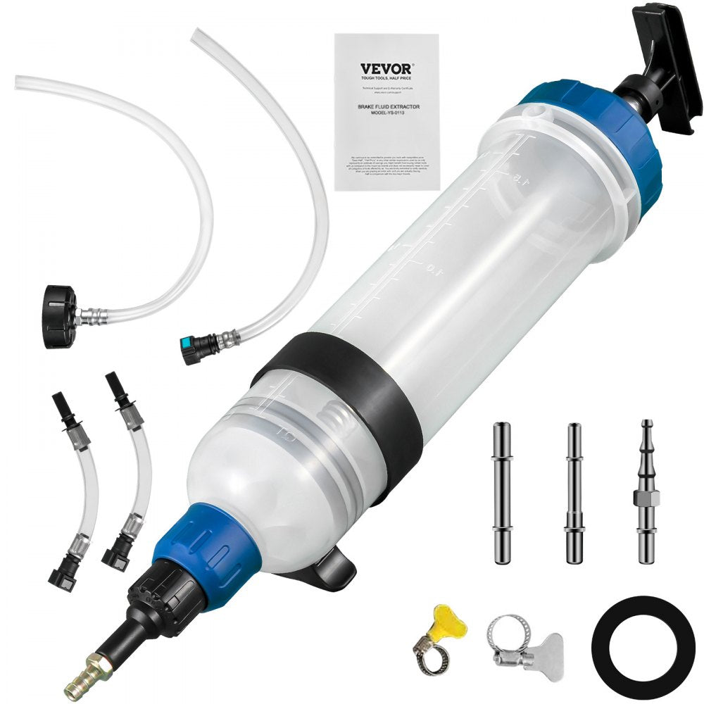 VEVOR Transmission Fluid Pump Manual ATF Refill System Dispenser, Oil and Liquid Extractors 1.5 Liter Large Capacity, Automatic Transmission Fluid Pump Tool Set with ATF Filler Adapters