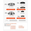 VEVOR Front & Rear Brake Kit Ceramic Brake Pads & Hollow Brake Rotors Kit, Compatible with 2010-2015 Lexus RX350, 2010-2015 Lexus RX450H, 2015-2019 Toyota Highlander, 2011-2020 Toyota Sienna