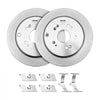 VEVOR Front & Rear Brake Kit Compatible with 2012-2016 Honda CR-V (AWD Models), Ceramic Brake Replacement Kits, 12 inch Hollow Structure Front Rotors, 12 inch Solid Structure Rear Rotors, R-31455