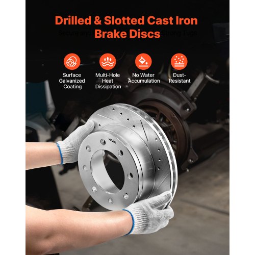 Front and Rear Brake Rotors Kit - image 4