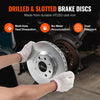 VEVOR Front Brake Kit for Vauxhall Adam(M13), Corsa D (S07), Corsa D Box/Hatchback (S07), Brake Rotors Ceramic Brake Pads Replacement Kit, 257mm Front Rotors
