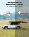 VEVOR 270 Degree Awning with Bulit-in LED Lights, 117 sq.ft Driver Side Vehicle Awning, Waterproof UV50+ Car Side Awnings, All-Weather Free-Standing Overland Awnings Car Shelter for SUV Truck Camping