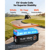 VEVOR 72V (70.4V) 105AH Lithium Golf Cart Battery, with 15A Charger, Lifepo4 Battery Kit, Built-in 200A BMS, with Bluetooth & Touch Monitor, 2C Discharge, 4000 Cycles, for Golf Carts, Trolling Motors