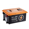 VEVOR 48V (51.2V) 52AH Lithium Golf Cart Battery, with 15A Charger, Lifepo4 Battery Kit, Built-in 100A BMS, with Bluetooth Mobile APP & Display Monitor, 4000 Cycles, for Golf Carts, Trolling Motors