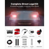 VEVOR Golf Cart Light Kit, 12V, Street Legal LED Headlight and Taillight Kit with Wiring Harness, Turn Signals, Hazard Light, Switch Horn, Brake Pad, ABS Housing, for Club Car Precedent 2004-2008