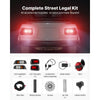VEVOR Golf Cart Light Kit, 12 Volt, Street Legal LED Headlight and Tail Light Kit with Wiring Harness, Turn Signals, Hazard Light, Switch Horn, Brake Pad, Zip Ties, ABS Housing, for EZGO TXT 1996-2013