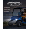VEVOR Golf Cart Light Kit, 12 Volt, LED Headlight and Tail Light Kit with Wiring Harness, Switch, Zip Ties, ABS Housing, High-Brightness, Waterproof and Dustproof, Fit for EZGO TXT 1996-2013 Models