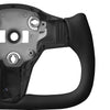 VEVOR Steering Wheel for 2016-2023 Tesla Model 3, Carbon Fiber Steering Wheel D-Shaped Flat-Bottom with Heating Function, Leather Grip with Non-Slip Texture, Accessories Replacement for Model 3, Black