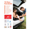 VEVOR Car Emergency Kit, 2-in-1 First Aid Kit with Jumper Cables, Essential Roadside Emergency Car Kits for Vehicle, Travel and Home, 31-Piece Auto Road Side Assistance Tools with Medical Aid Kits