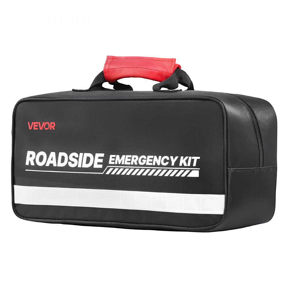 VEVOR Car Emergency Kit, 2-in-1 First Aid Kit with Jumper Cables, Essential Roadside Emergency Car Kits for Vehicle, Travel and Home, 31-Piece Auto Road Side Assistance Tools with Medical Aid Kits