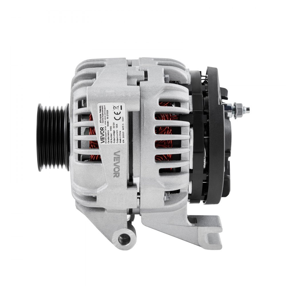 VEVOR Car Alternator 11185, Fit for Chevrolet Impala LS, LT 3.5L 2006-2011, Impala LTZ 3.9L 2009-2010, Monte Carlo V6 2006-2007, Automotive Replacement Alternator 0124425102, 0124425032, 10335497