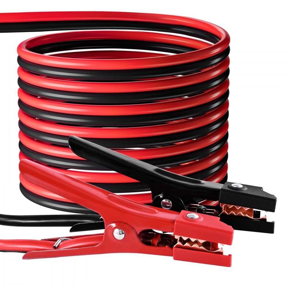 VEVOR Jumper Cables for Car Battery, 20 Feet, 4 Gauge Heavy Duty Automotive Booster Cables for Jump Starting Dead or Weak Batterie, with Carrying Bag, for Cars, Trucks, SUVs, Emergency Roadside Kit