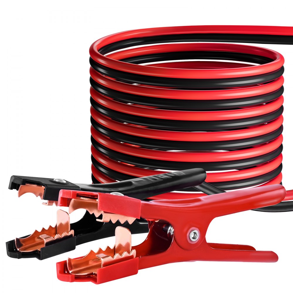 VEVOR Jumper Cables for Car Battery, 20 Feet, 4 Gauge Heavy Duty Automotive Booster Cables for Jump Starting Dead or Weak Batterie, with Carrying Bag, for Cars, Trucks, SUVs, Emergency Roadside Kit