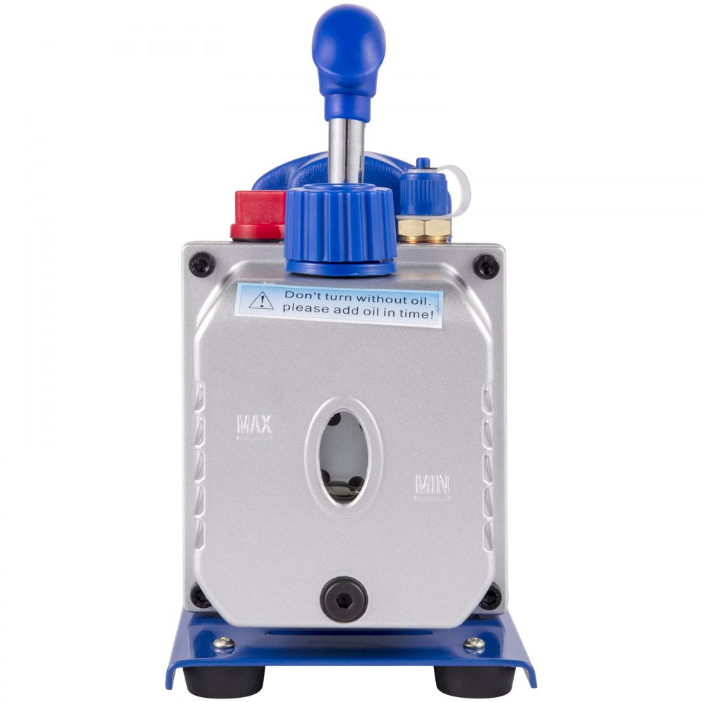 VEVOR 3 Gallon Vacuum Chamber Kit Stainless Steel Degassing Chamber 12L Vacuum Degassing Chamber Kit with 3.6 CFM 1 Stage Vacuum Pump HVAC