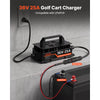 VEVOR Golf Cart Battery Charger 36V 25A Club Car EZGO Lithium Smart Charger, for LiFePO4 Battery, Aluminum Alloy Shell, Trickle Charging, LED Indicator, Cooling Fan, for Forklift, RV, IP67 Waterproof