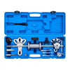 VEVOR 9-Way Slide Hammer Puller Set, 15PCS Front Wheel Hub Bearing Remover & Rear Wheel Axle Hub Dent Shaft Puller Tool Kit, Axle Bearing Puller Tool Kit and Slide Hammer Remover Set with Carry Box