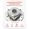VEVOR 2PCS Front Wheel Bearing & Hub Assembly Fit for 2007-2013 Chevy Avalanche GMC Sierra 1500 Cadillac Escalade EXT 2007-2014 Tahoe OEM 515096, 6 Lugs with ABS Sensor, Wheel Bearing Hub Assembly Set