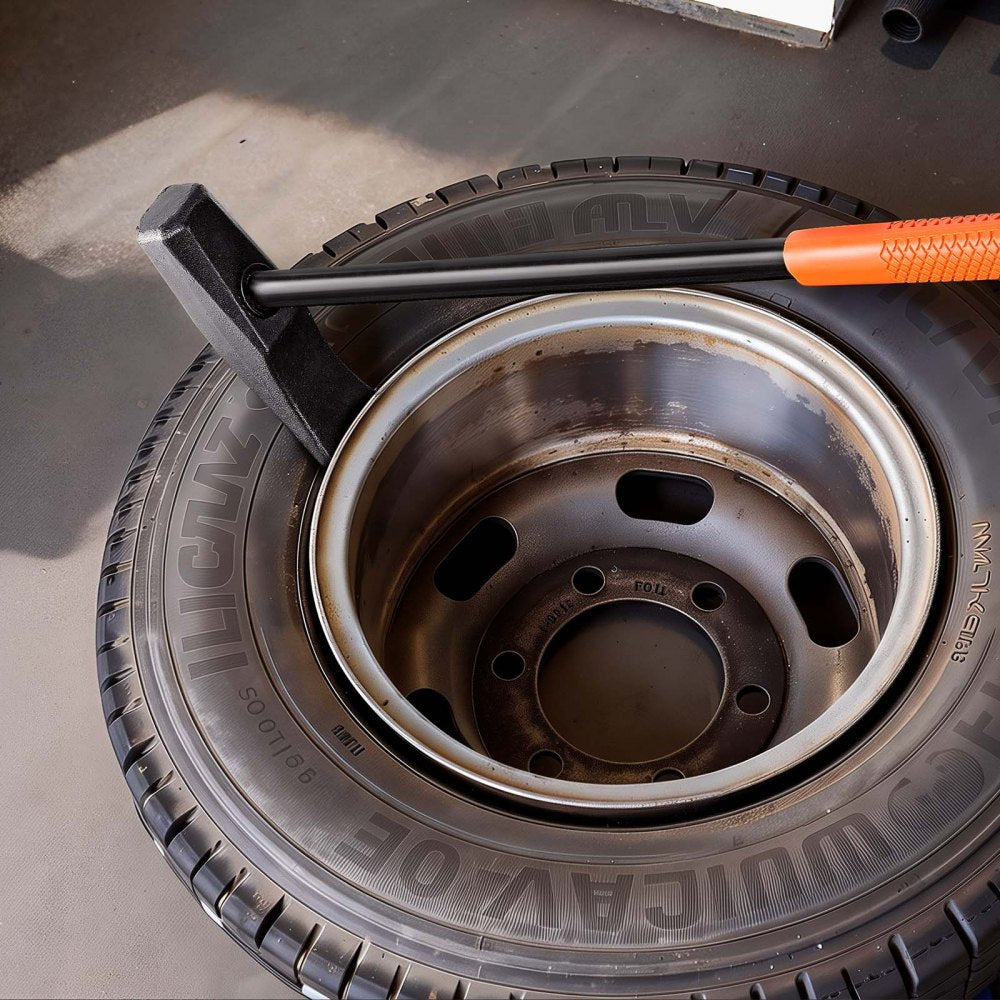 VEVOR Tire Bead Breaker Wedge, 32" Handle, Duck-Billed Tire Hammer, Heavy Duty Bead Breaker Tool & Duckbill Iron with Cast Iron Head for Motorcycles, Cars, Buses, Trucks, ATVs, UTVs, and Tractors