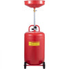 VEVOR Waste Oil Drain Tank 20 Gallon Portable Oil Drain Air Operated Drainer Oil Change, Oil Drain Container, Fluid Fuel Transfer Drainage Adjustable Funnel Height, with Pressure Regulating Valve