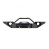 VEVOR Front Bumper Compatible with 2007-2018 Wrangler JK/JKU - with Winch Plate, D-Ring Mounts & Fog Light Housing, Heavy-Duty Steel Front Bumper with E-Coating
