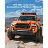 VEVOR Front Bumper Compatible with 2016-2023 Toyota Tacoma (Excluding Tacoma TRD/Tacoma TRD Sport), Pickup Truck Bumper with LED Light Bar, Winch Plate & D-Rings Mounts, Heavy-Duty Steel Front Bumper with E-Coating
