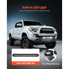 VEVOR Front Bumper Compatible with 2016-2023 Toyota Tacoma (Excluding Tacoma TRD/Tacoma TRD Sport), Pickup Truck Bumper with LED Light Bar, Winch Plate & D-Rings Mounts, Heavy-Duty Steel Front Bumper with E-Coating