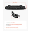 VEVOR Front Bumper Compatible with 2016-2023 Toyota Tacoma (Excluding Tacoma TRD/Tacoma TRD Sport), Pickup Truck Bumper with LED Light Bar, Winch Plate & D-Rings Mounts, Heavy-Duty Steel Front Bumper with E-Coating
