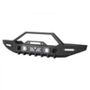 VEVOR Front Bumper Compatible with 1987-2006 Jeep Wrangler YJ TJ, Heavy-Duty Steel Front Bumper with 2PCS LED Light Bars, 2PCS LED Work Lights, Winch Plate & D-Rings Mounts