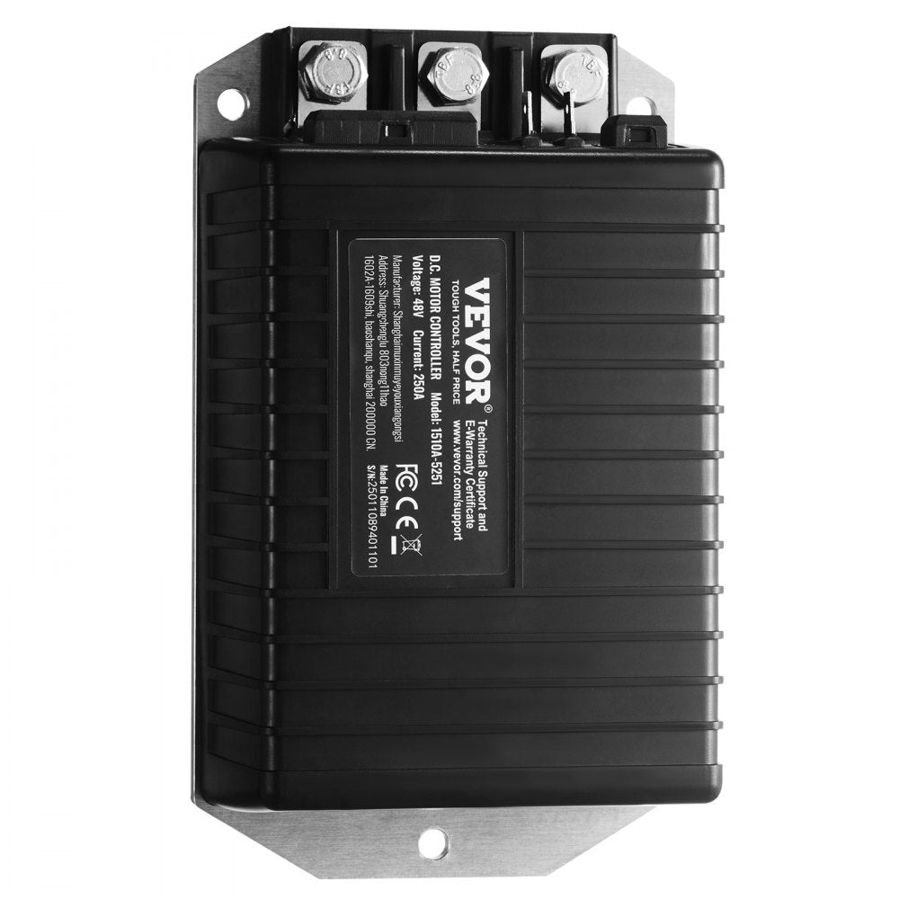 VEVOR Golf Cart Speed Controller, 48V & 250A, DC Motor Controller Replacement for 2000-2008 Club Car Golf Carts, IP65 Rated Protection, Aluminum Alloy & ABS Housing, Compatible with 1510A-5251 Models