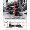 VEVOR Portable Car Lift, 5000 lbs Capacity, Heavy Duty Quick Lift with 25.6" Max Height, Pneumatic Pump, Wheels, 4 Rubber Pads & 4 Lifting Columns for Cars, Compact SUVs, Mini Trucks, Garage or Shop