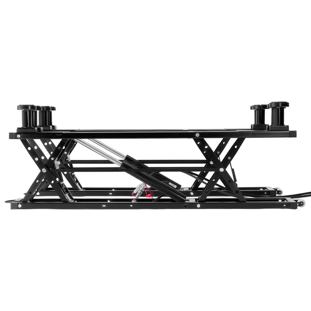 VEVOR Portable Car Lift, 5000 lbs Capacity, Heavy Duty Quick Lift with 25.6" Max Height, Pneumatic Pump, Wheels, 4 Rubber Pads & 4 Lifting Columns for Cars, Compact SUVs, Mini Trucks, Garage or Shop