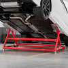 VEVOR Portable Car Lift, 4400 lbs Capacity, Heavy Duty Steel Quick Lift with 23" Max Height, Adjustable Width and Wheels, Manual Lifting for Cars, Compact SUVs, Mini Trucks, Home Garage or Shop Use