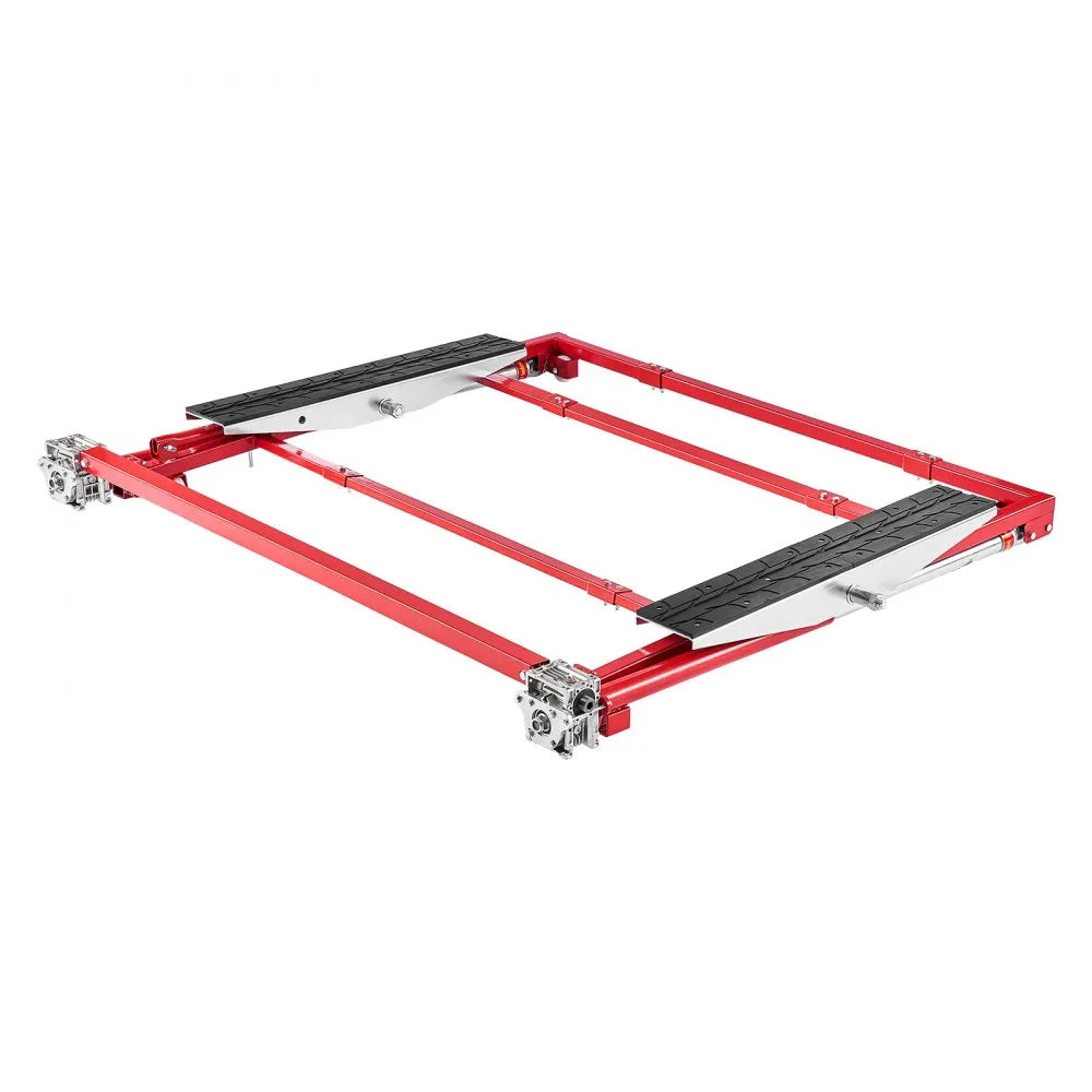 VEVOR Portable Car Lift, 4400 lbs Capacity, Heavy Duty Steel Quick Lift with 23" Max Height, Adjustable Width and Wheels, Manual Lifting for Cars, Compact SUVs, Mini Trucks, Home Garage or Shop Use