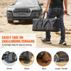 VEVOR 10 TON Traction Boards with PP Material, Recovery Boards for Off-road Vehicles/Cars/Pickups/SUVs/RVs, Pair Tire Traction Mats on Snow, Sand, Mud and Loose Terrain, Storage Bag, Short, Black