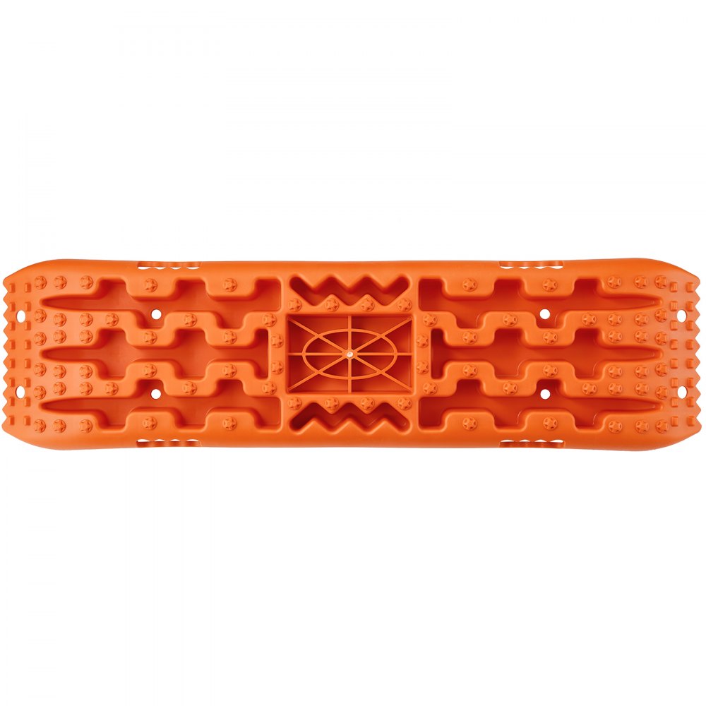 VEVOR 10 TON Traction Boards with PP Material, Recovery Boards for Off-road Vehicles/Cars/Pickups/SUVs/RVs, Pair Tire Traction Mats on Snow, Sand, Mud and Loose Terrain, Storage Bag, Long, Orange