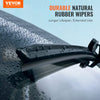 VEVOR 21" Rubber Wiper Blades, 53 cm Universal Replacement Wind Shield Wiper, Low Noise & Better Fit, with 4 Different Clips for most Car, Easy Installation