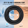 VEVOR 6AN Fuel Line Kit, 25 FT Fuel Hose Kit, 5/16" Nylon Stainless Steel Braided PTFE Fuel Line Kit, E85/Oil/Gas/Diesel Hose End Fitting Kit, with 15 PCS Swivel Fitting Adapter Kit, Black