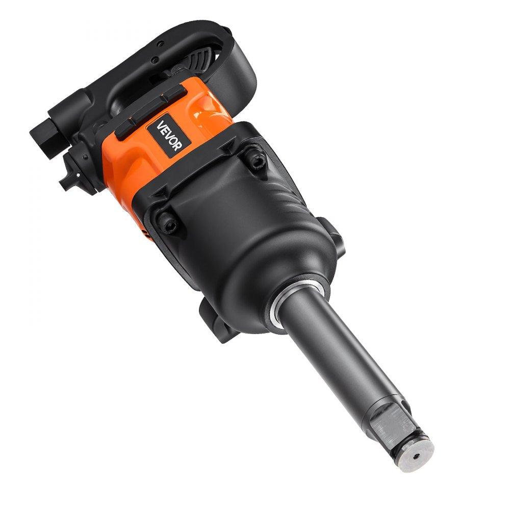 VEVOR 1 Inch Air Impact Wrench, Up to 1800 ft-lbs Nut-Busting Torque, 18.7 lbs Lightweight Pneumatic Impact Gun with 6" Extended Anvil for Heavy Duty Repairs and Maintenance