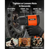 VEVOR Air Impact Wrench, 1/2" Drive Pneumatic Impact Wrench Up to 1100 ft-lbs Reverse Torque, 7500RPM 4-Speed Adjustable & Lightweight Pneumatic Gun for Auto Repairs and Maintenance