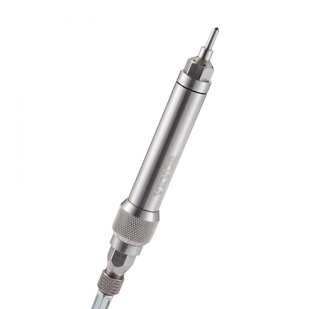 VEVOR Pneumatic Engraving Pen, 11400 BPM, Speed Adjustable  1/8" Pencil Grinder, Portable Pneumatic Scribe Pen with Air Hose, Air Micro Grinder Scribe Pen for Precision Carving on Stone Glass Wood