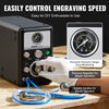 Easy speed control with pressure gauge and dual handles for steady operation