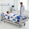 VEVOR Premium 5 Function Full Electric Hospital Bed, ICU Electric Medical Bed with Trendelenburg & Reverse Trendelenburg and Central Locking System with 5" Casters for Home Hospital, 550LBS Loading