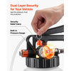 VEVOR Transmission Fluid Pump, 8 L Pneumatic Oil Fluid Extractor, ATF Refill Dispenser Transfer Pump with 15 ATF Adapters, Oil Extractor Dispenser with HDPE Tank for Cars, Boats, Lawn Mowers