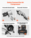 Quick connect for air compressor (C-type connectors, 0.6–0.8 MPa)